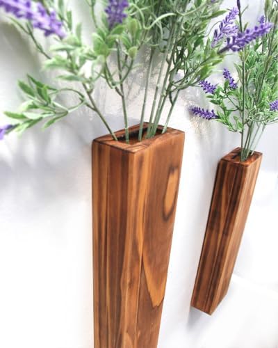 Wood Wall Planter for Indoor Plants 2 Pack