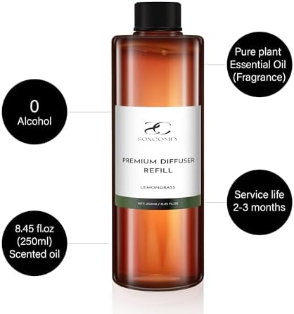Lemongrass Diffuser Oil - 845 Floz Luxury Home Fragrance