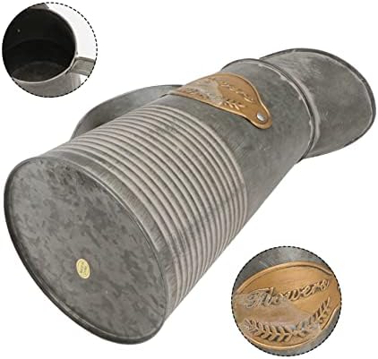 Hemoton Antique Iron Flower Pot for Garden and Home Decor