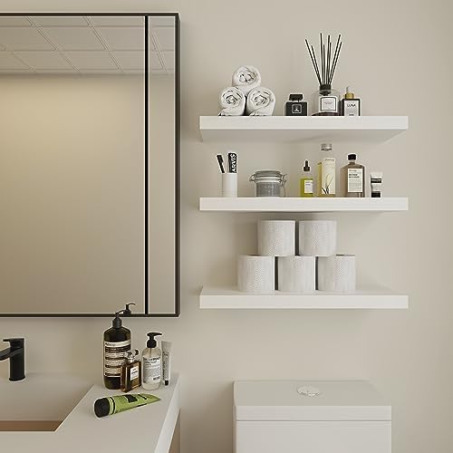 Vervida Floating Shelves 3 Pack 15 In White