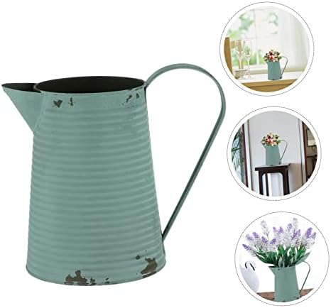 Unique Flower Storage Pot with Pitcher Handle for Garden Decor