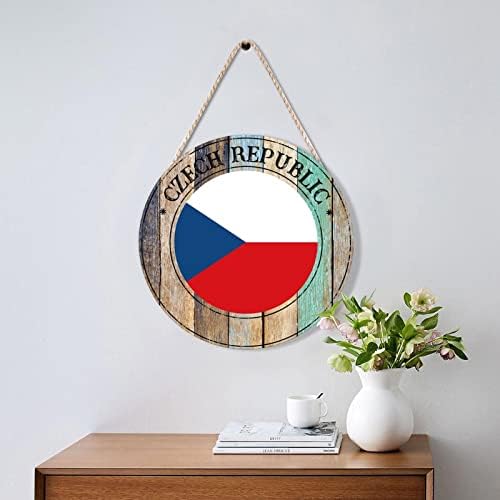 Farmhouse Front Door Hanger 10x10in Wood Sign