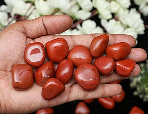 Green Jade Rainbow Moonstone Black Tourmaline Red Jasper Tumbled Stones