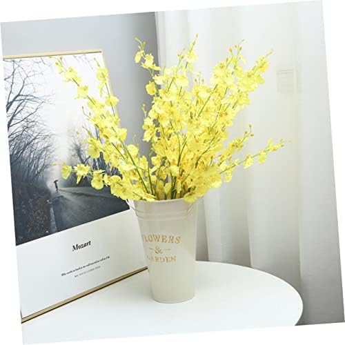 POPETPOP Retro Iron Bucket Flower Vase for Home Decor