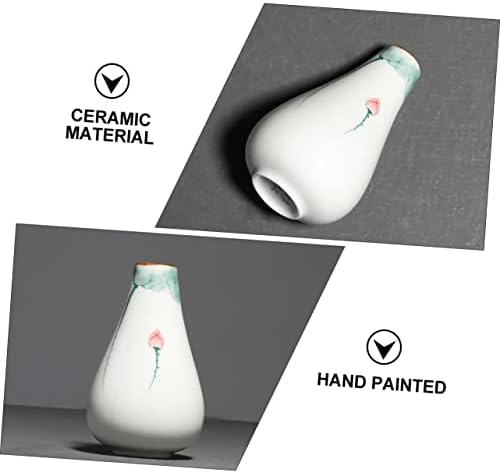 Simple Lotus Ceramic Vase for Home Decor and Flower Arrangement