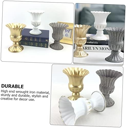 Creative Wrought Iron Flower Pot Vintage Dried Flower Vase for Unique Home Decor