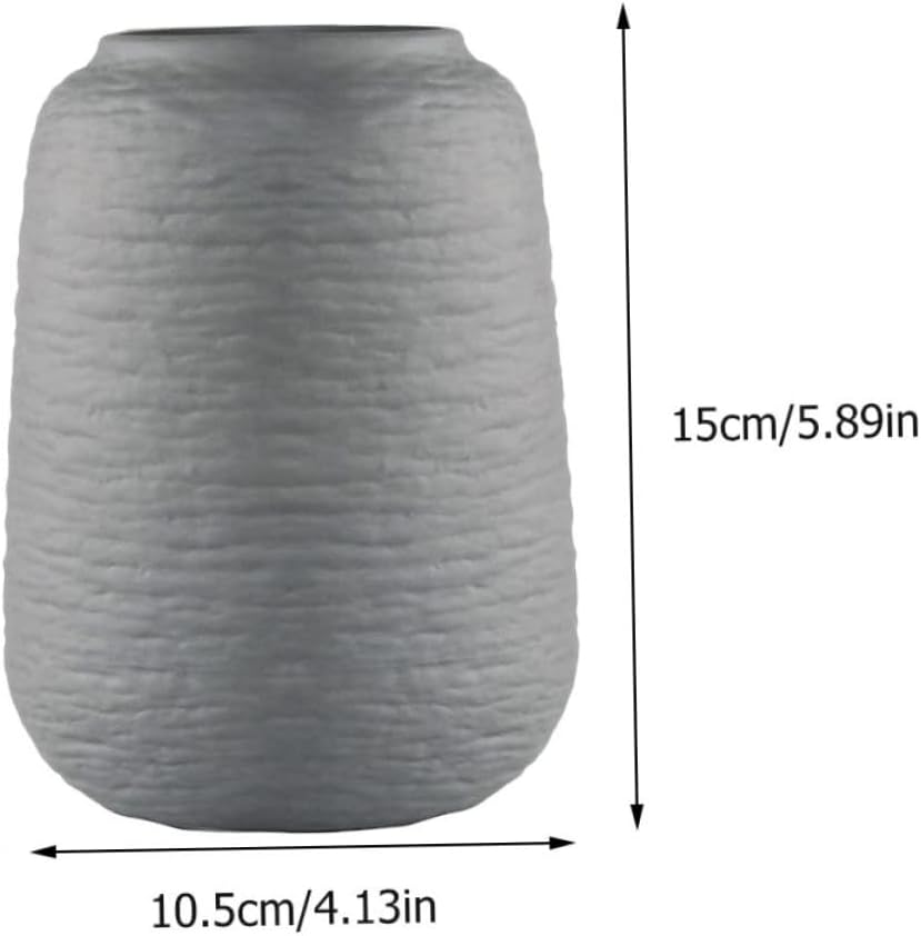 Alipis Nordic Threaded Ceramic Vase for Home Decor