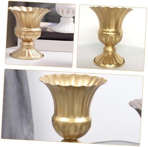 BESPORTBLE Vintage Metal Rustic Flower Vase for Home and Wedding Decor