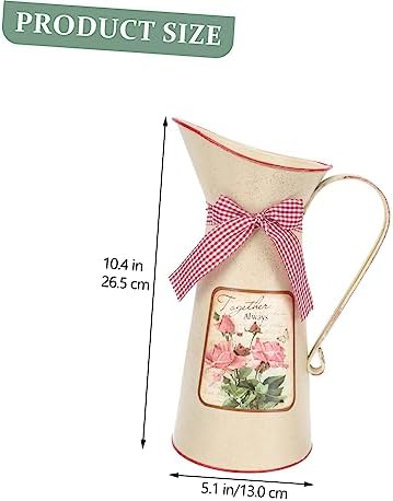 Balacoo Vintage Flower Bucket Rustic Decorative Vase