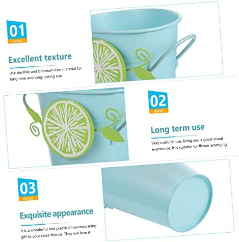 Milisten Iron Flower Vase for Dried Flowers Rustic Decor