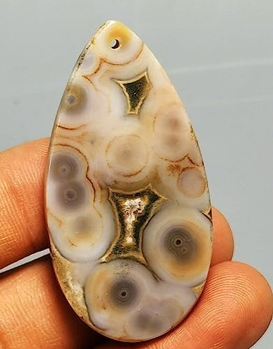 Ocean Jasper Agate Pendant Reiki Stone -G9039