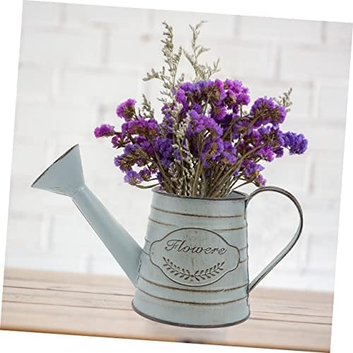 2pcs Vintage Rustic Iron Flower Vases for Dried Decorative Arrangements