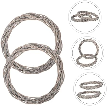 CIYODO 2 Pcs Christmas Wreaths Woven Wall Door Decorations