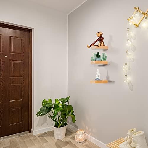 AceList Octagon Floating Shelves Set of 3