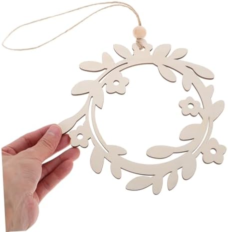 Boho Wreath Wall Decor Handcrafted Wooden Wreath Nordic Style Home Accent