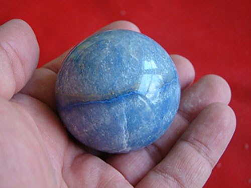 Ham5908 Blue Quartz Natural Stone Sphere 1
