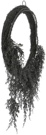20 Inch Black Cypress Wreath Halloween Decor