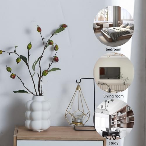 JOJUNO White Ceramic Vase for Home Decor