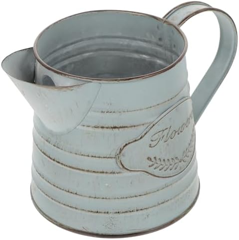 GANAZONO Retro Iron Flower Pot Vintage Decor Vase for Dried Flowers