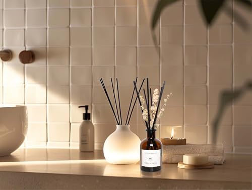 WEALD TRIBE Reed Diffuser Set for Bathroom Shelf Decor