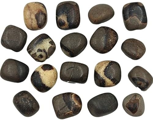 AMHIL Natural Dragon Septarian Tumbled Stones Crystal Polished Gemstone Specimen Home Decoration Gift