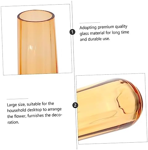 Cabilock Modern Glass Vase for Dried Flowers and Fresh Arrangements