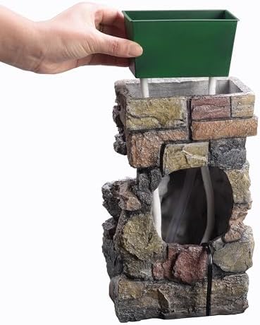 Indoor Tabletop Fountain with LED Lights and Soothing Sound