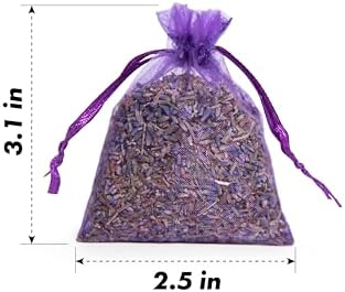 100 Dried Lavender Sachets for Closets and Drawers