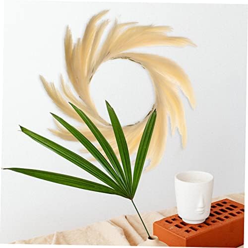 Elegant Artificial Bulrush Wreath for Home Decor