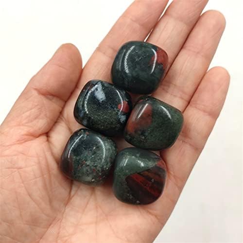 100g Bulk Natural Bloodstone Tumbled Stones for Home Decoration