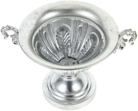 Vintage Iron Art Vase for Rustic Farmhouse Decor