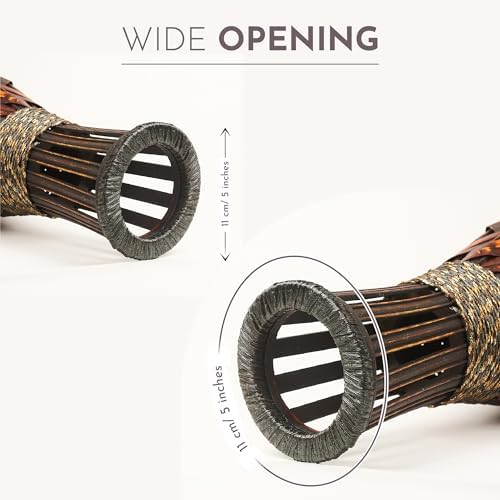 Eco-Friendly Bamboo Floor Vase - 142 Inch Handmade Decorative Vase