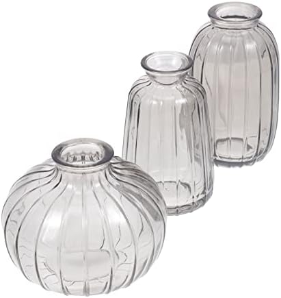PRETYZOOM 3pcs Creative Dried Flower Display Vase Set