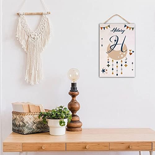 Custom Wood Last Name Sign Wooden Wedding Gift Initial Letter Personalized Monogram