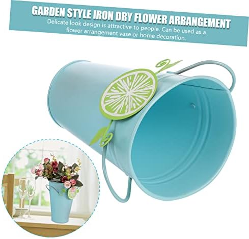 CIMAXIC 1pc Floral Vase Rustic Home Decor Iron Vase