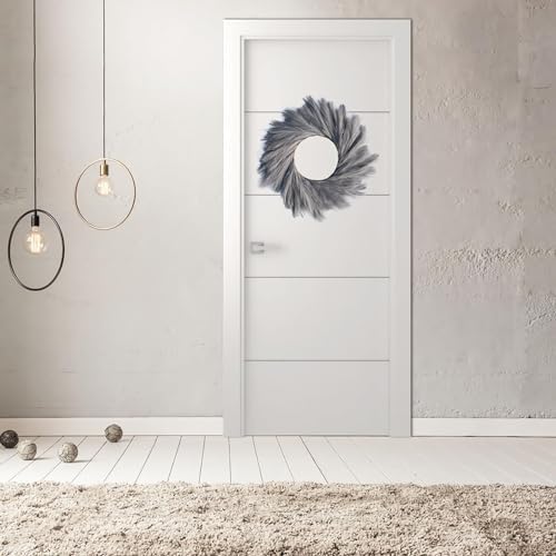 GUDAGUU 22 Inch Faux Pampas Wreath for Front Door