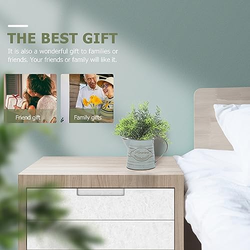 Vintage Iron Vase for Rustic Decor and Flower Arrangements