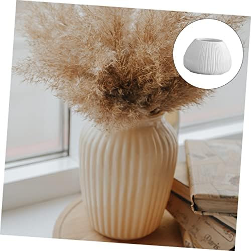 HEMOTON Mini Vertical Stripe Ceramic Flower Vase