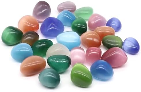 Natural Colorful Cat Eye Stones for Healing and Decor