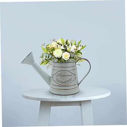 2pcs Vintage Rustic Iron Flower Vases for Dried Decorative Arrangements