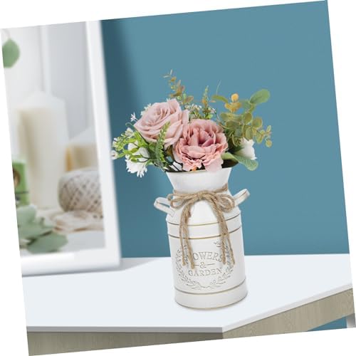 Vintage Decor Galvanized Flower Planter Vase for Flowers