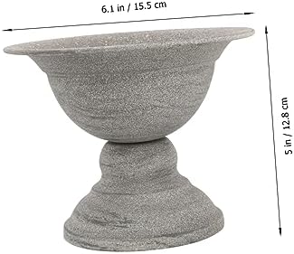 POPETPOP Vintage Metal Flower Vase for Home Decor