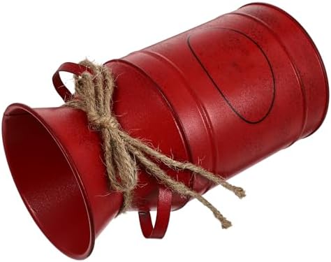 1pc European Style Iron Bucket Flower Vase for Home Decor