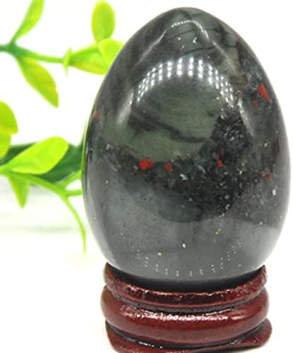 YEAHSO Pink Rhodonite Crystal Stone Egg Shape Decor