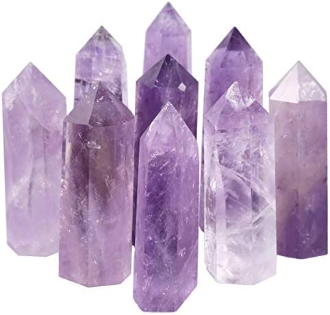 SUNYIK 7 Chakra Crystal Wishing Bottle Set and Healing Wand