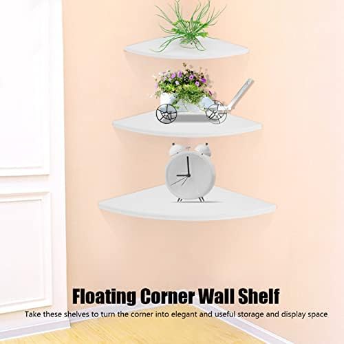 Pwshymi 3Pcs Corner Floating Shelves