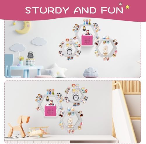 Givilio Tonie Shellf Hexagon Wall Mounted Set of 3