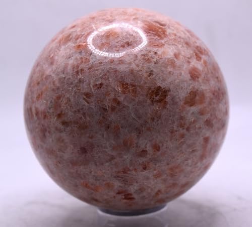 35 Inch Sunstone Sphere Natural Decor Stone with Stand