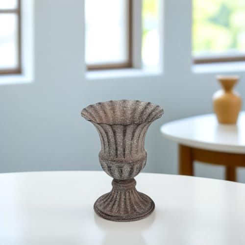 Vintage Metal Flower Vase for Dried Flowers and Plants