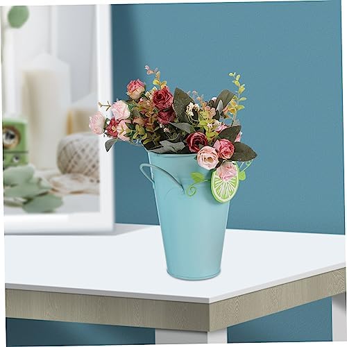 Totority Rustic Iron Vase Home Decor